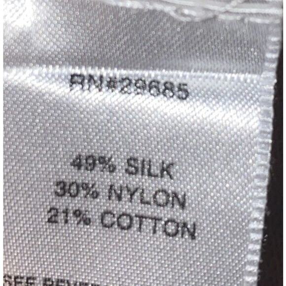 Pendleton Silk Blend Brown Short Sleeve Top  Small Petite - Picture 7 of 7